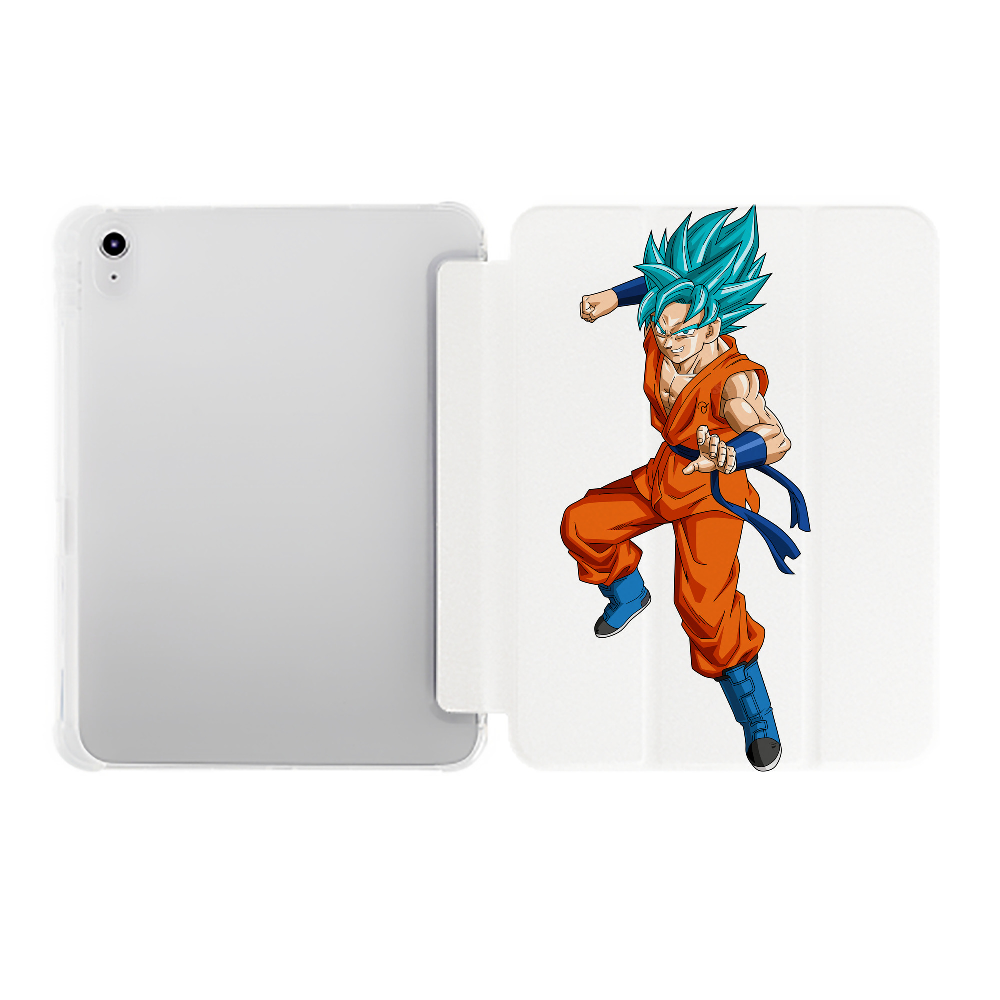 （画像用） ドラゴンボール ベジット DRAGON BALL Vegetto IPad ケース ペン収納付き 三つ折りスタンド PUレザー×シリコン 対応機種9.5/10.5/10.9インチ